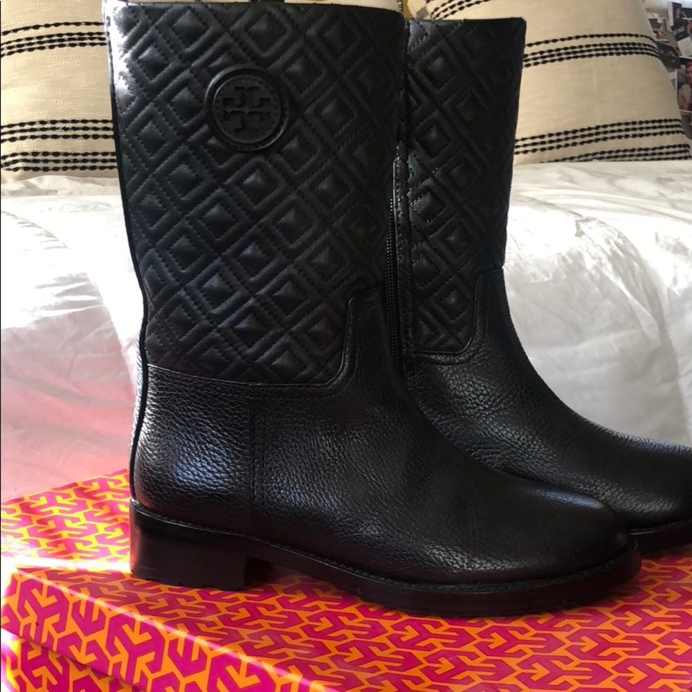 Brand new Tory Burch Marion boots